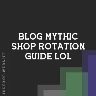 League of Legends Mythic Shop Rotation Guide 2026: Schedule & Skins | Logo - Indexof